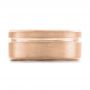 14k Rose Gold 14k Rose Gold Custom Men's Brushed Band - Top View -  101116 - Thumbnail