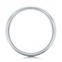 14k White Gold 14k White Gold Custom Men's Brushed Band - Front View -  101116 - Thumbnail