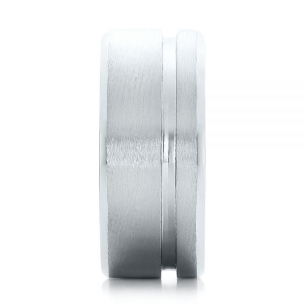  Platinum Platinum Custom Men's Brushed Band - Side View -  101116