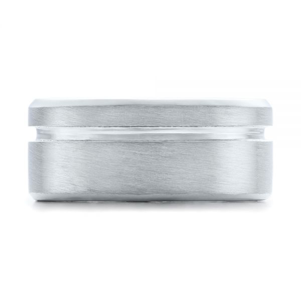  Platinum Platinum Custom Men's Brushed Band - Top View -  101116