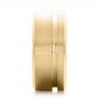 14k Yellow Gold 14k Yellow Gold Custom Men's Brushed Band - Side View -  101116 - Thumbnail