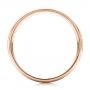 18k Rose Gold 18k Rose Gold Custom Men's Brushed Band - Front View -  101157 - Thumbnail