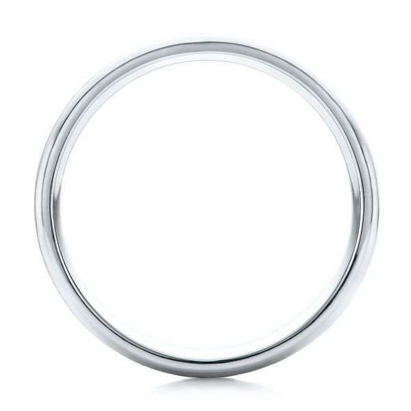  Platinum Custom Men's Brushed Band - Front View -  101157