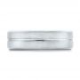  Platinum Custom Men's Brushed Band - Top View -  101157 - Thumbnail