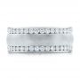 14k White Gold Custom Men's Channel Set Diamond Wedding Band - Top View -  101216 - Thumbnail