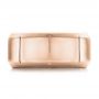 14k Rose Gold 14k Rose Gold Custom Men's Contemporary Band - Top View -  100959 - Thumbnail