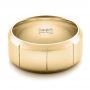 18k Yellow Gold 18k Yellow Gold Custom Men's Contemporary Band - Flat View -  100959 - Thumbnail