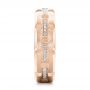 14k Rose Gold 14k Rose Gold Custom Men's Diamond Brick Cut Wedding Band - Side View -  101866 - Thumbnail