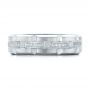 18k White Gold 18k White Gold Custom Men's Diamond Brick Cut Wedding Band - Top View -  101866 - Thumbnail