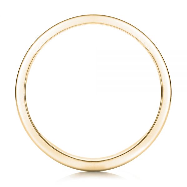 14k Yellow Gold 14k Yellow Gold Custom Men's Diamond Sandblasted Finish Wedding Band - Front View - 101217