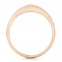 14k Rose Gold 14k Rose Gold Custom Men's Diamond Wedding Band - Front View -  102275 - Thumbnail