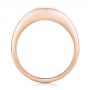 18k Rose Gold 18k Rose Gold Custom Men's Diamond Wedding Band - Front View -  102860 - Thumbnail