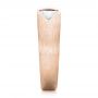 18k Rose Gold 18k Rose Gold Custom Men's Diamond Wedding Band - Side View -  102860 - Thumbnail