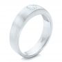  Platinum Platinum Custom Men's Diamond Wedding Band - Three-Quarter View -  102275 - Thumbnail