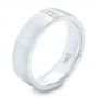  Platinum Platinum Custom Men's Diamond Wedding Band - Three-Quarter View -  102430 - Thumbnail