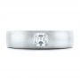 18k White Gold 18k White Gold Custom Men's Diamond Wedding Band - Top View -  102275 - Thumbnail