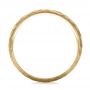 18k Yellow Gold 18k Yellow Gold Custom Men's Diamond And Hammered Finish Wedding Band - Front View -  100611 - Thumbnail