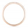 14k Rose Gold 14k Rose Gold Custom Men's Engraved Fingerprint Wedding Band - Front View -  102383 - Thumbnail