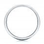  Platinum And 18k White Gold Platinum And 18k White Gold Custom Men's Hammered Band - Front View -  101162 - Thumbnail