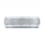  Platinum And Platinum Platinum And Platinum Custom Men's Hammered Band - Top View -  101162 - Thumbnail