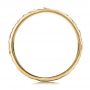 18k Yellow Gold 18k Yellow Gold Custom Men's Hammered Wave Wedding Band - Front View -  100698 - Thumbnail