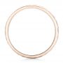 14k Rose Gold 14k Rose Gold Custom Men's Hammered Wedding Band - Front View -  102425 - Thumbnail