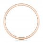 14k Rose Gold 14k Rose Gold Custom Men's Hammered Wedding Band - Front View -  102760 - Thumbnail