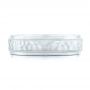 18k White Gold 18k White Gold Custom Men's Hammered Wedding Band - Top View -  102760 - Thumbnail