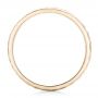 14k Yellow Gold Custom Men's Hammered Wedding Band - Front View -  102425 - Thumbnail