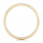 14k Yellow Gold Custom Men's Hammered Wedding Band - Front View -  102760 - Thumbnail