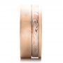 18k Rose Gold And 14K Gold 18k Rose Gold And 14K Gold Custom Men's Mokume Band - Side View -  100012 - Thumbnail