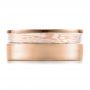 18k Rose Gold And Platinum 18k Rose Gold And Platinum Custom Men's Mokume Band - Top View -  100012 - Thumbnail
