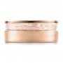 18k Rose Gold And 18K Gold 18k Rose Gold And 18K Gold Custom Men's Mokume Band - Top View -  100012 - Thumbnail