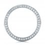  Platinum And 14K Gold Custom Men's Mokume And Diamond Wedding Band - Front View -  102157 - Thumbnail