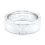  18K Gold And 14k White Gold 18K Gold And 14k White Gold Custom Men's Diamond Band - Flat View -  102002 - Thumbnail