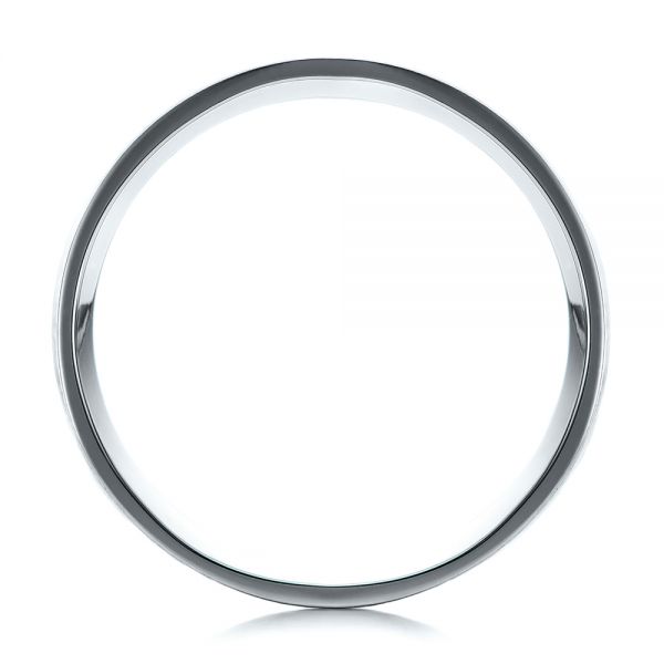  Platinum And Platinum Platinum And Platinum Custom Men's Brushed Band - Front View -  101912