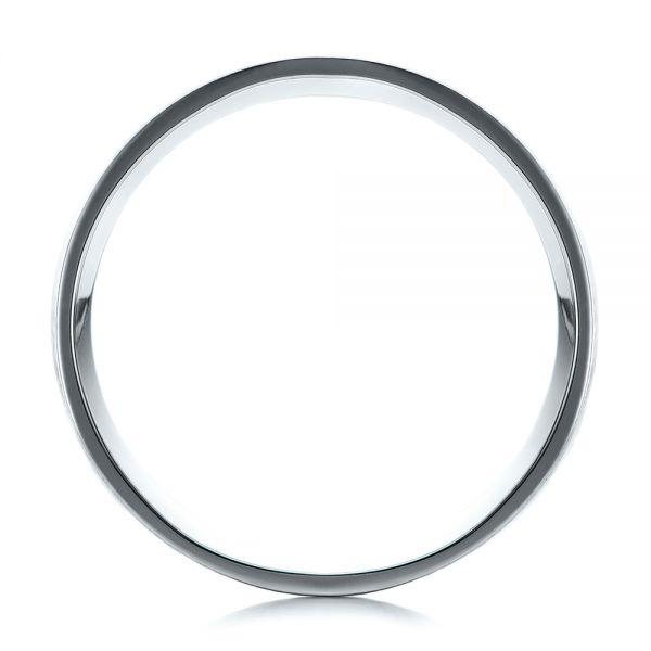 Platinum And Platinum Platinum And Platinum Custom Men's Brushed Band - Front View - 101912
