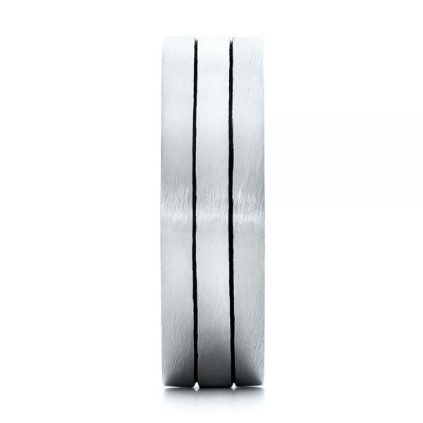 Platinum And Platinum Platinum And Platinum Custom Men's Brushed Band - Side View - 101912