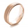 14k Rose Gold 14k Rose Gold Custom Men's Band - Three-Quarter View -  1270 - Thumbnail