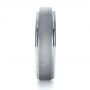 18k White Gold 18k White Gold Custom Men's Band - Side View -  1270 - Thumbnail