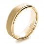 14k Yellow Gold 14k Yellow Gold Custom Men's Band - Three-Quarter View -  1270 - Thumbnail