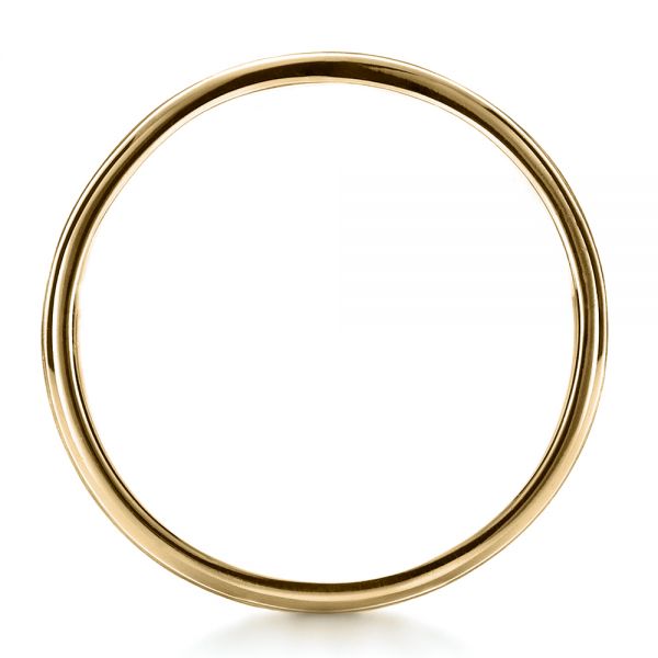 18k Yellow Gold 18k Yellow Gold Custom Men's Band - Front View -  1270