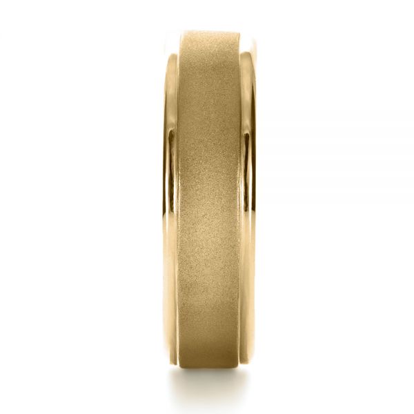 14k Yellow Gold 14k Yellow Gold Custom Men's Band - Side View -  1270