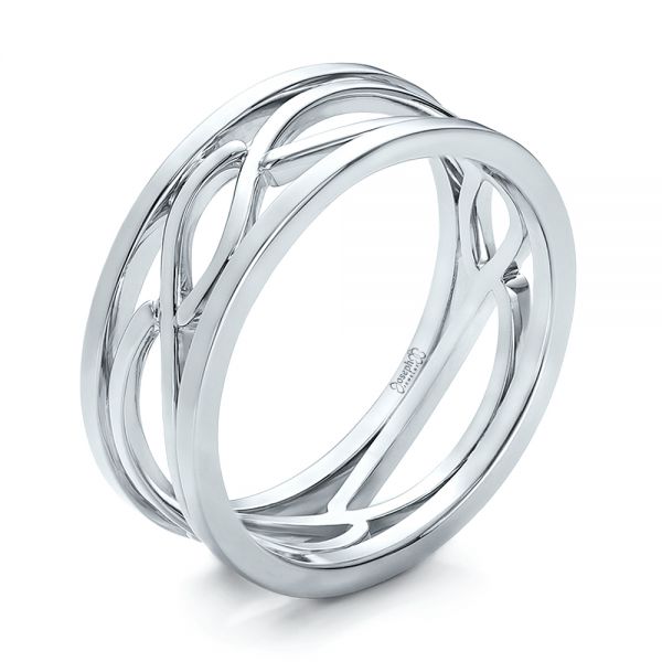 Custom Men's Platinum Filigree Wedding Band - reference design