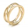 14k Yellow Gold 14k Yellow Gold Custom Men's Filigree Wedding Band - Three-Quarter View -  100654 - Thumbnail