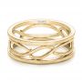 14k Yellow Gold 14k Yellow Gold Custom Men's Filigree Wedding Band - Flat View -  100654 - Thumbnail