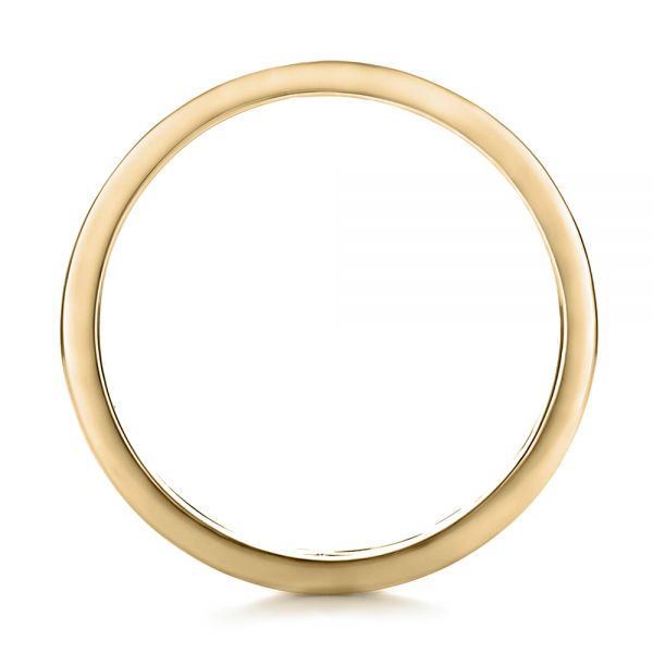 14k Yellow Gold 14k Yellow Gold Custom Men's Filigree Wedding Band - Front View - 100654