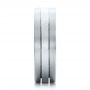  Platinum And Platinum Platinum And Platinum Custom Men's and Brushed Band - Side View -  101072 - Thumbnail