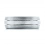  18K Gold And 14k White Gold 18K Gold And 14k White Gold Custom Men's and Brushed Band - Top View -  101071 - Thumbnail