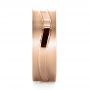 14k Rose Gold 14k Rose Gold Custom Men's Wedding Band - Side View -  1303 - Thumbnail